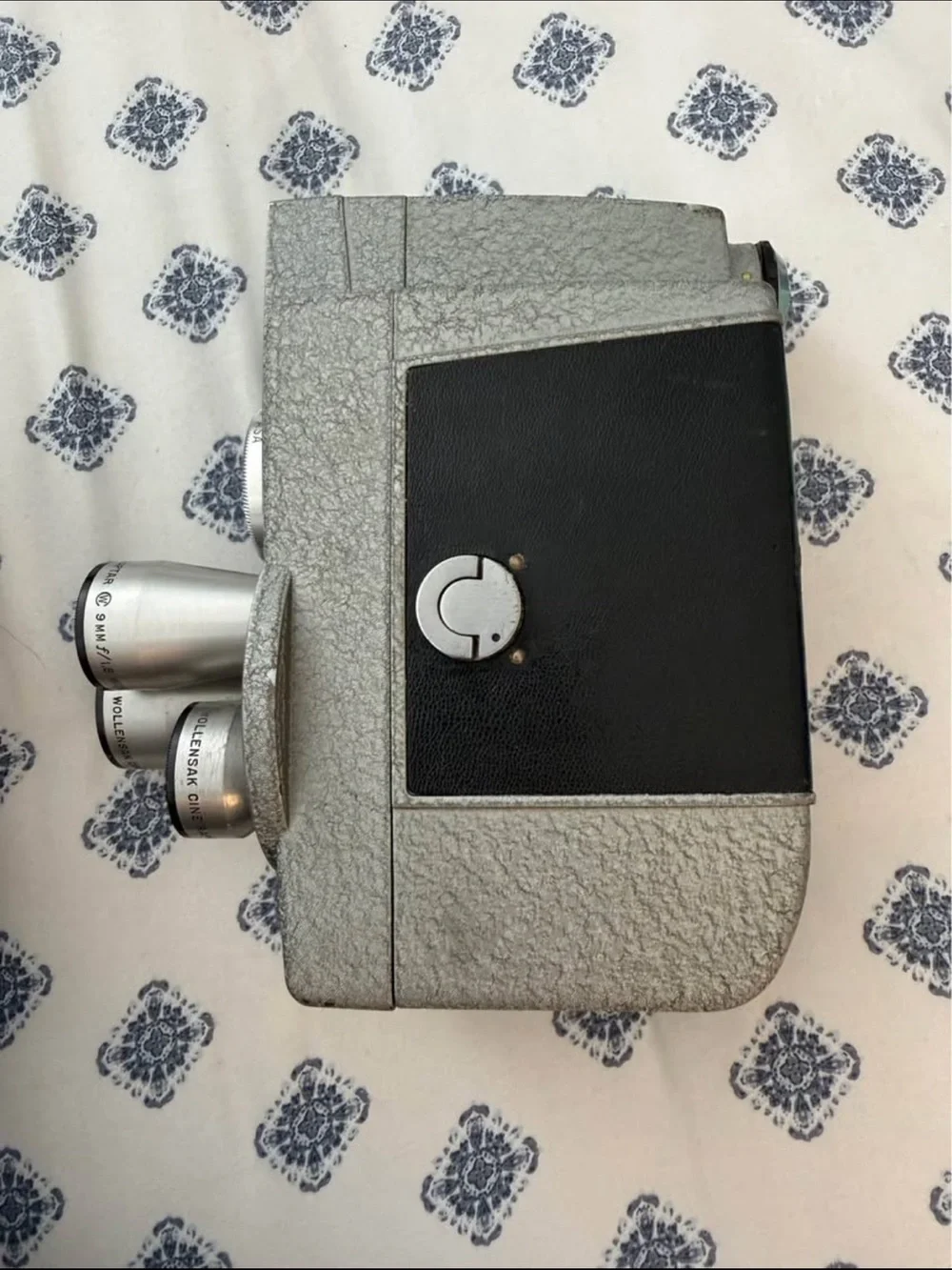 Vintage Revere Eyematic 8mm Movie Camera in Silver and Black